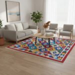 Cotton Panja Dhurrie Rug for Center Table Area Decor