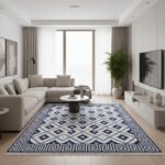 Cotton Panja Dhurrie Rug for Living Room & Bedroom Decor