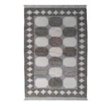 Indian Cotton Panja Dhurrie Rug for Center Table Area, Reversible Flatweave - Image 2
