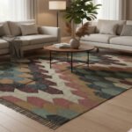 Refined Handmade Wool & Jute Kilim Dhurries