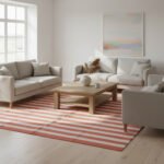 Cotton Panja Dhurrie Rug for Living Room Modern Home