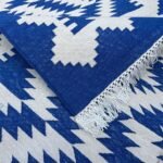Symmetry in Cotton: Reversible Artisan Panja Dhurrie - Image 3