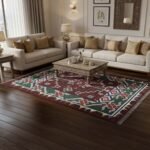 Aesthetic Earth: Hand-Loomed Cotton Rug for Boho Homes