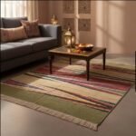 Abstract Soul: Artisan-Crafted Panja Weave Flatweave durry