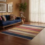 Heart-Woven: Authentic Panja Technique Cotton Dhurrie