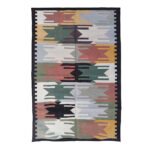 Cotton Panja Dhurrie Rug for Living Room Decor, Handmade Reversible - Image 2