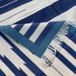 Cotton Panja Dhurrie Rug for Bedroom Cotton Floor Rug - Image 3