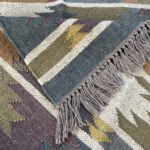 Earthy Wool & Jute Handwoven Dhurries - Image 3