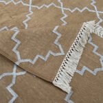 Cool-Step Cotton: Breathable Hand-Woven Summer Rug - Image 3