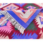 Handwoven Cotton Panja Dhurrie Rug for Dining Room & Kitchen, Flatweave - Image 3