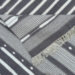 Cotton Panja Dhurrie Rug for Large Living Area Flatweave - Image 3