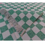 Cotton Panja Dhurrie Rug for Coffee Table Area, Indoor Outdoor Flatweave - Image 3