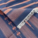 Handwoven Cotton Panja Dhurrie Rug for Living Room Bedroom, Reversible Flatweave - Image 3