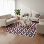 Cotton Panja Dhurrie Rug for Bedroom Soft Area Rug