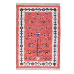 Handmade Cotton Panja Dhurrie Rug for Living Room Center Table - Image 2