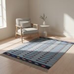 Eco Friendly Cotton Panja Dhurrie Rug, Handwoven Reversible Flatweave