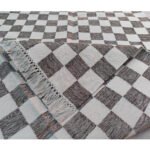 Cotton Panja Dhurrie Rug for Dining Table Area, Reversible Flatweave - Image 3