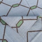 Cotton Flatweave Area Rug, Handmade Dhurrie for Living Room Bedroom - Image 3