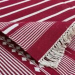 Cotton Panja Dhurrie Rug for Big Hall Reversible Flatweave - Image 3