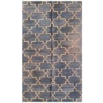 Indian Cotton Panja Dhurrie Rug, Handwoven Flatweave Indoor Outdoor - Image 2