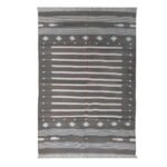 Cotton Panja Dhurrie Rug for Living Room & Dining Room, Handmade Flatweave - Image 2