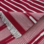 Reversible Cotton Dhurrie Rug, Handwoven Area Rug for Big Hall - Image 3