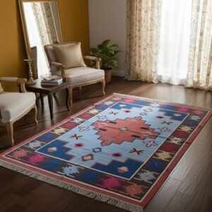 Eco-Friendly Hand-Made Cotton Dhurrie