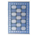 Cotton Panja Dhurrie Rug for Center Table Decor, Reversible Flatweave - Image 2