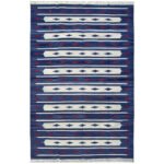Large Cotton Dhurrie Area Rug, Handwoven Flatweave for Living Room - Image 2