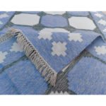 Cotton Panja Dhurrie Rug for Center Table Decor, Reversible Flatweave - Image 3