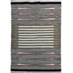 Handmade Handwoven Flatweave Cotton Dhurrie Rug – Reversible Panja Weave - Image 2