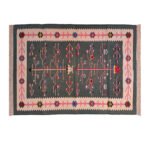 Flatwoven Cotton Panja Dhurrie Rug, Traditional Indian Handmade - Image 2