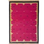 Cotton Panja Dhurrie Rug for Living Room Seating Decor - Image 2