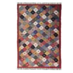 Kilim Wool Jute Rug, Handmade Flatweave Area Rug for Living Room Bedroom - Image 2