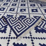 Cotton Panja Dhurrie Rug for Living Room & Bedroom Decor - Image 3