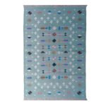 Cotton Panja Dhurrie Rug for Living Room Floor Decor, Handmade - Image 2