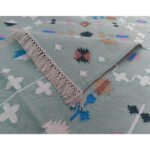Cotton Panja Dhurrie Rug for Living Room Floor Decor, Handmade - Image 3