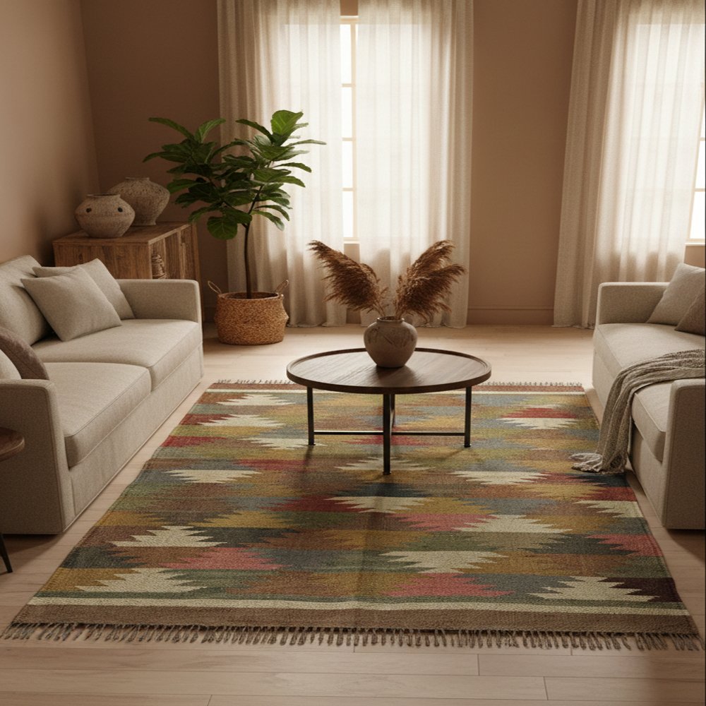 22 Artisanal Wool & Jute Flatwoven Rugs - Image 1