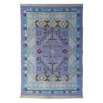 Modern Handmade Reversible Cotton Rug - Image 2