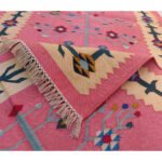 Cotton Panja Dhurrie Rug for Living Room Interior Design - Image 3