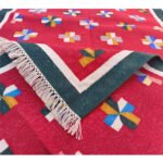 Cotton Panja Dhurrie Rug for Living Room Sofa Area - Image 3