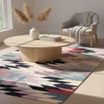 Cotton Panja Dhurrie Area Rug, Flatweave Handmade Indoor Outdoor