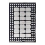 Cotton Panja Dhurrie Rug for Bedroom, Handwoven Reversible - Image 2
