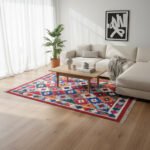 Cotton Panja Dhurrie Rug for Center Table Indoor Decor
