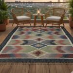 Traditional Flatweave Wool & Jute Dhurries