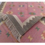 Cotton Panja Dhurrie Rug for Dining Room & Hallway - Image 3