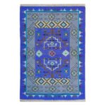 Hand-Woven Cotton Flatweave Carpet - Image 2