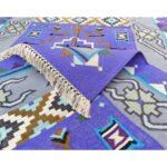 Hand-Woven Cotton Flatweave Carpet - Image 3