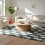 Bohemian Cotton Panja Dhurrie Rug, Handmade Reversible Flatweave