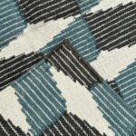 Bohemian Cotton Panja Dhurrie Rug, Handmade Reversible Flatweave - Image 3